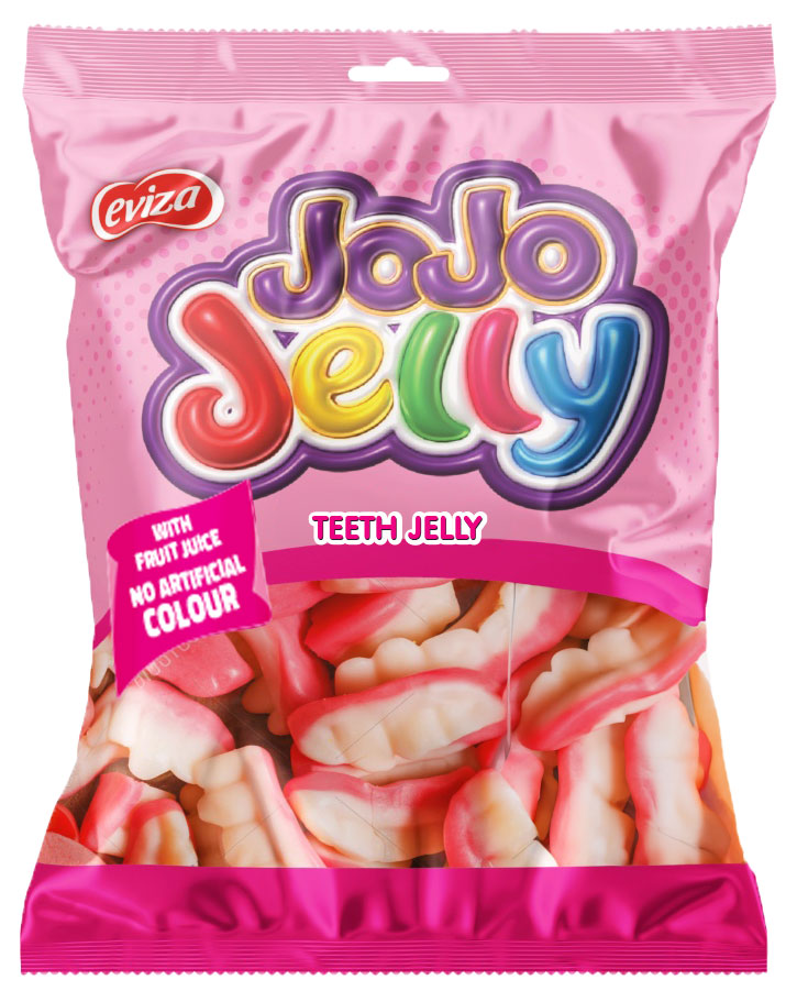 

Мармелад жевательный Eviza JoJo Зубы со вкусом клубники, 80 г