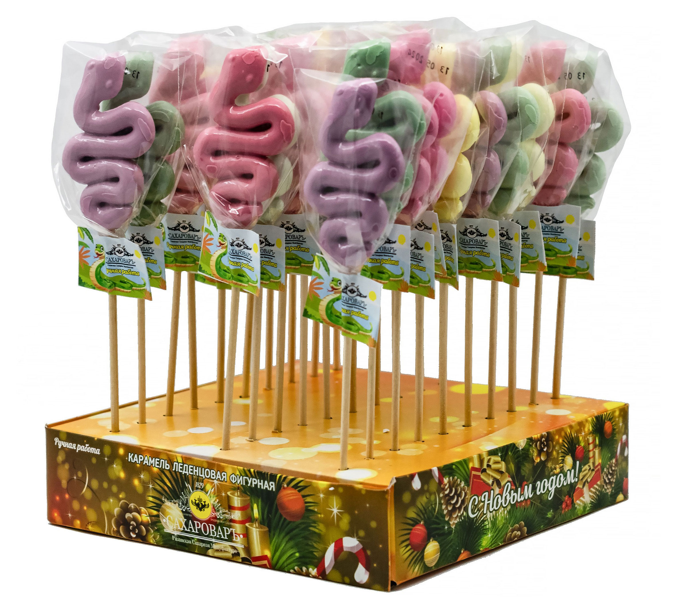 

Карамель леденцовая Сахароваръ Змейка Лили на палочке, 20 г