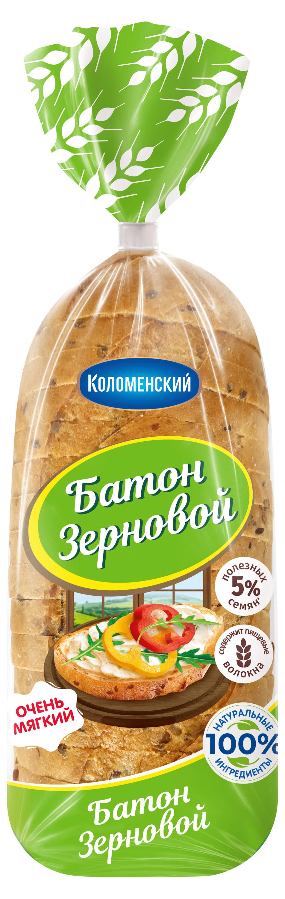 

Батон зерновой Коломенский в нарезке, 300 г