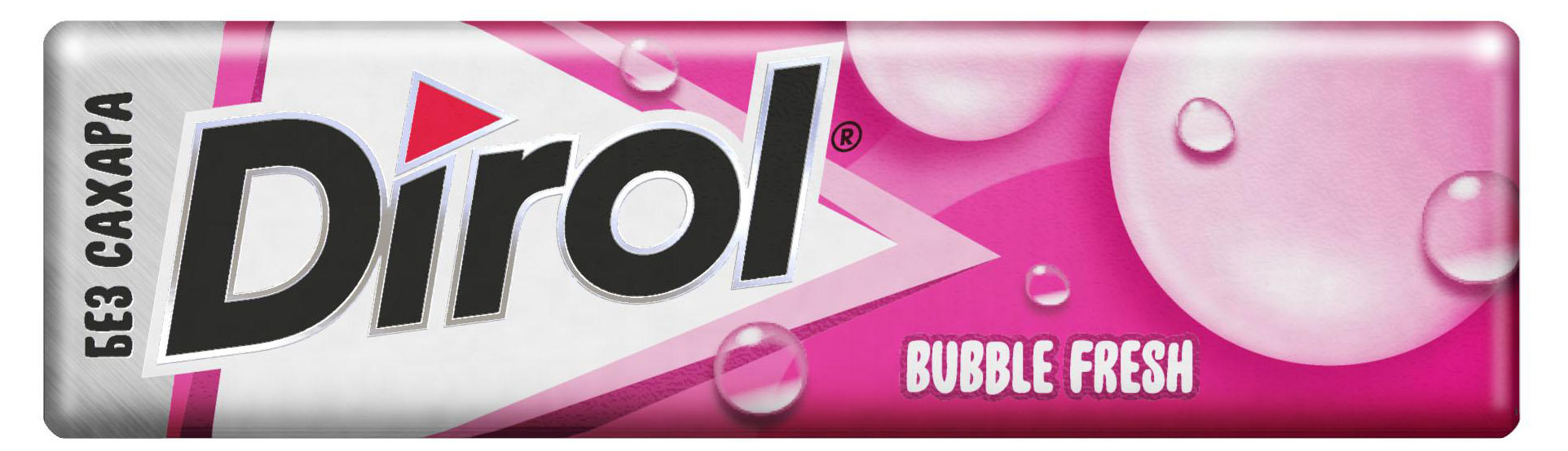 Изображение товара Резинка жевательная Dirol BubbleGum без сахара, 13,6 г