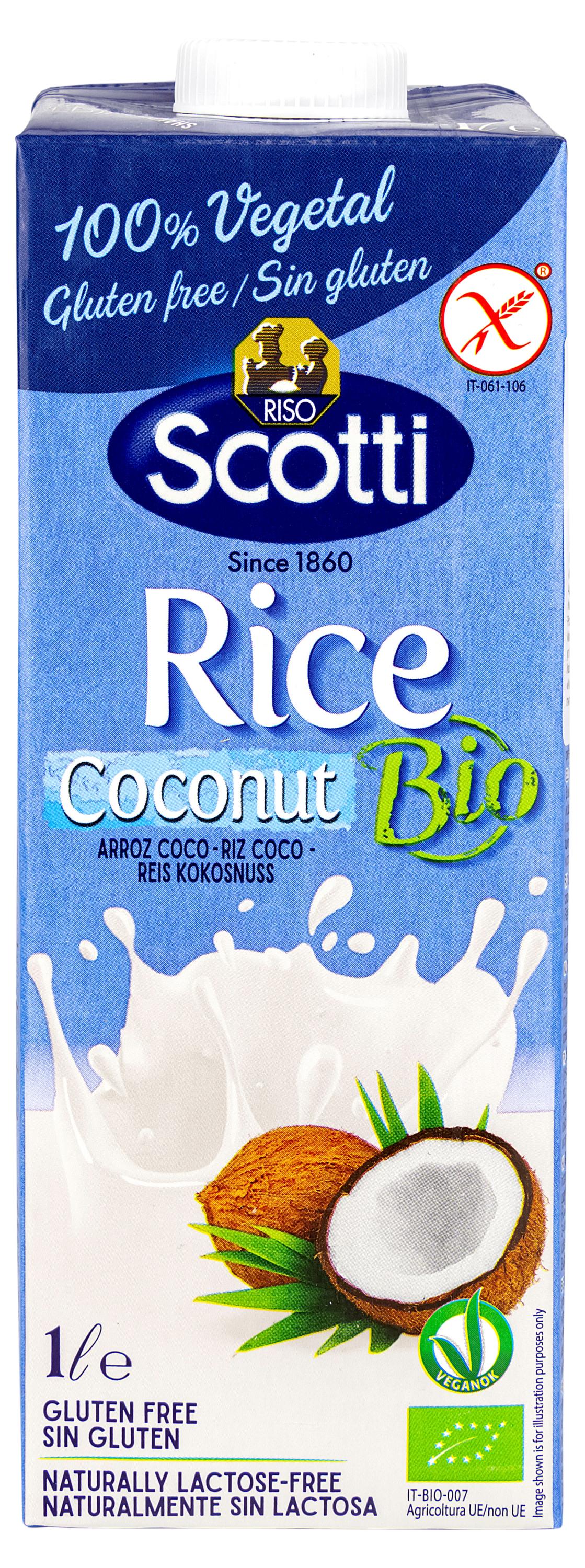 

Напиток на растительной основе Riso Scotti рис с кокосом, 1 л