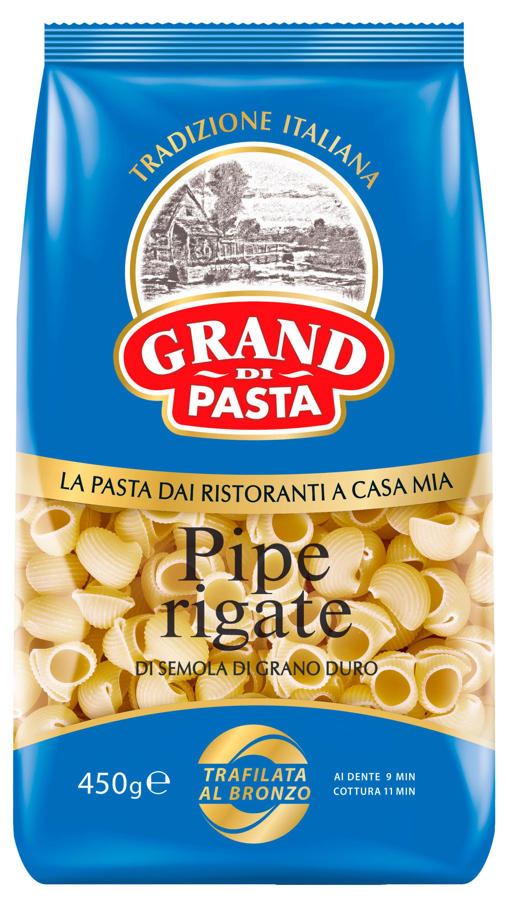 

Макаронные изделия Grand di Pasta Pipe Rigate, 450 г
