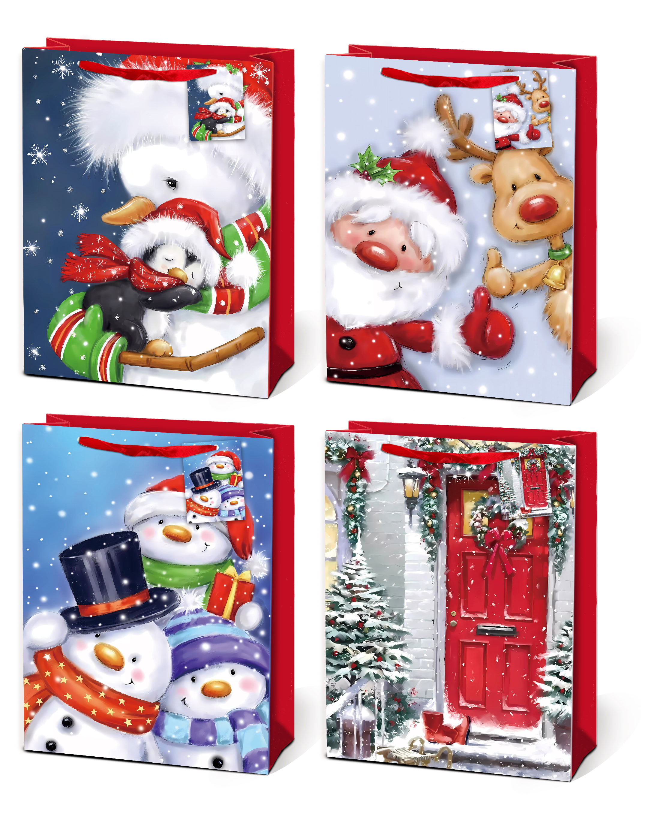 

Пакет подарочный Новогодний детский, 26х32х10 см, 1 шт в ассортименте