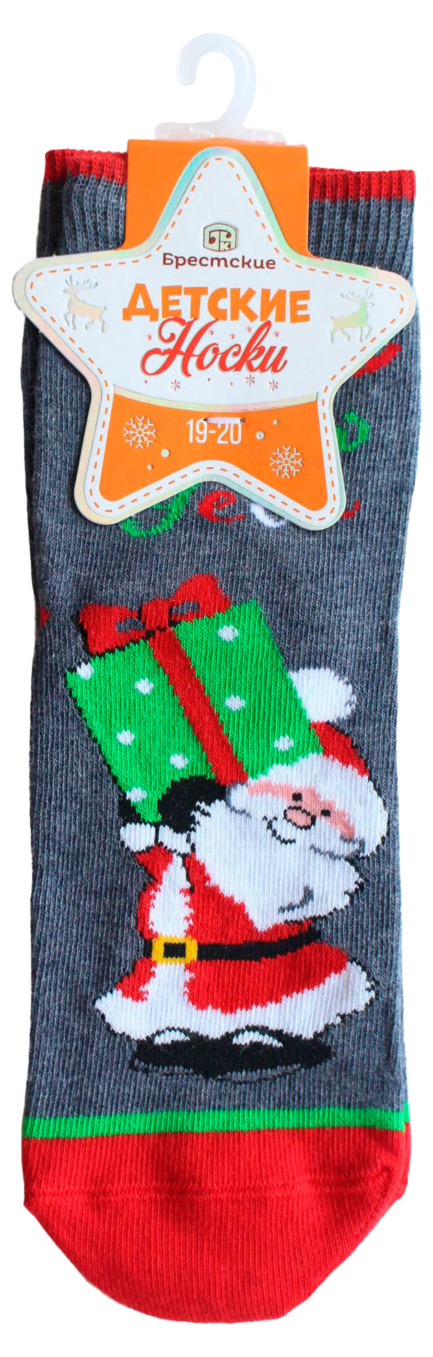 

Носки детские Брестские серый меланж, р.19-20