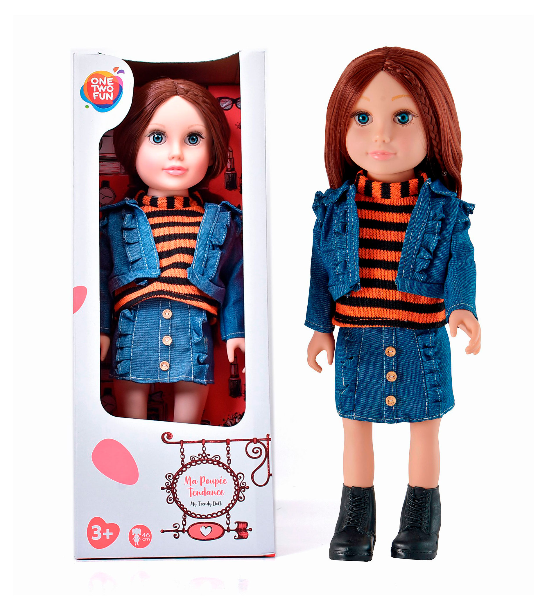 

Кукла ONE TWO FUN Модница шатенка, 46 см