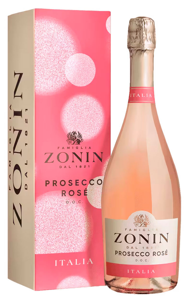 

Игристое вино ZONIN Просекко розовое брют Италия, 0,75 л