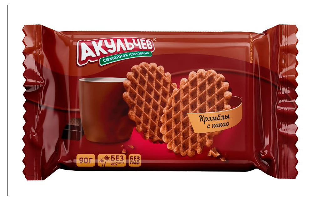 

Печенье Акульчев Крэмблы с какао, 90 г
