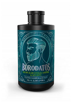 

Гель для душа Borodatos Парфюмированный Морская соль & Лайм & Мускус, 400 мл