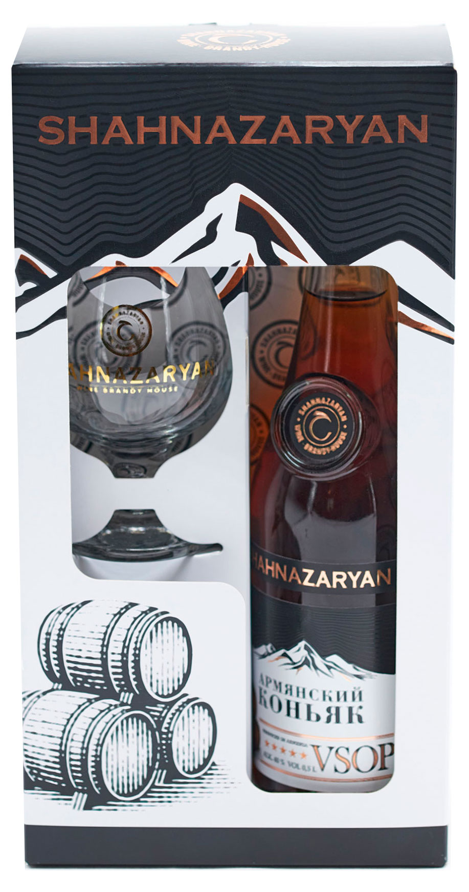 

Коньяк SHAHNAZARYAN VSOP Россия, 0,5 л + бокал