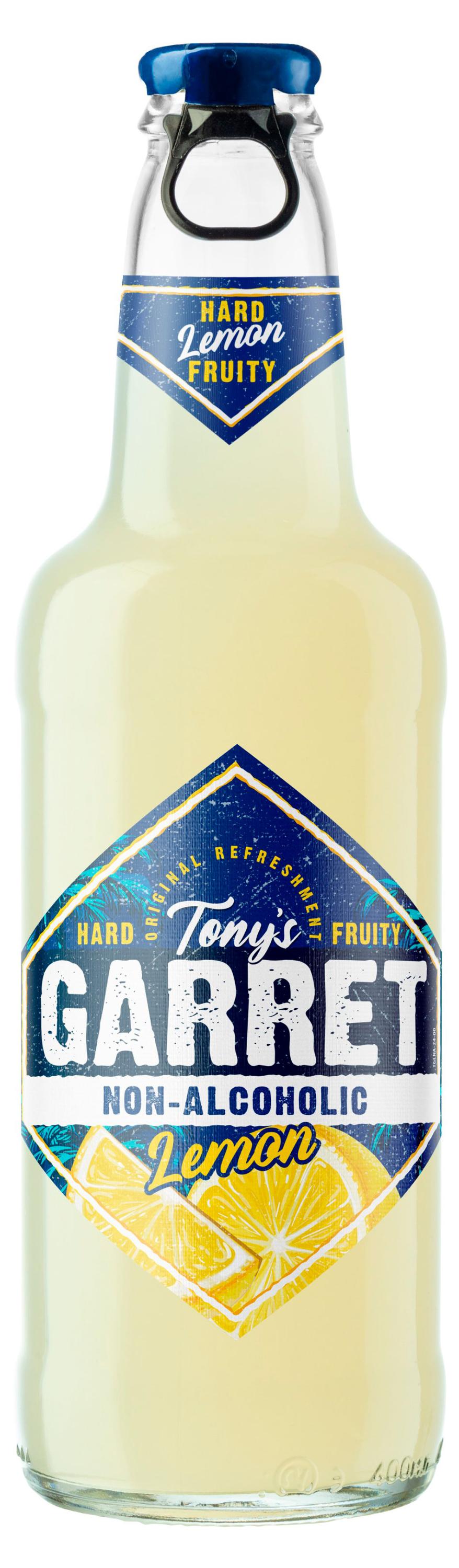 

Пивной напиток безалкогольный Tony's Garret Lemon, 400 мл