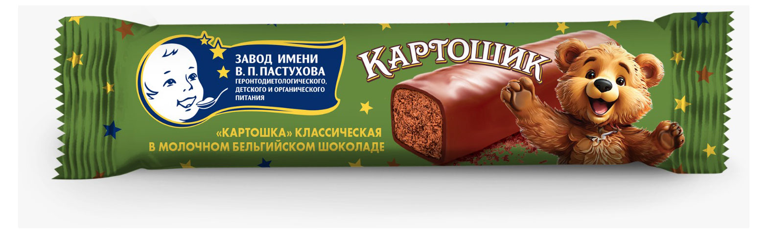 

Картошка ЗГДиОП им. В.П.Пастухова Классическая в молочном шоколаде БЗМЖ, 30 г