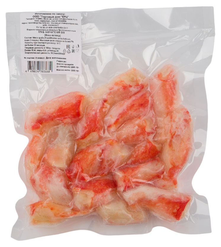 

Краб Камчатский варено-мороженый колено, 250 г