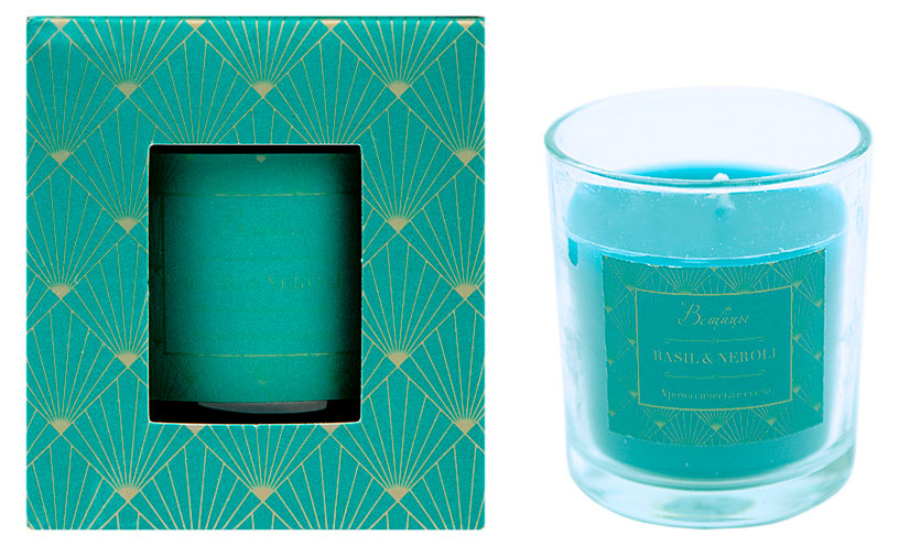 

Свеча Вещицы Basil&Neroli в стекле, d 7 см