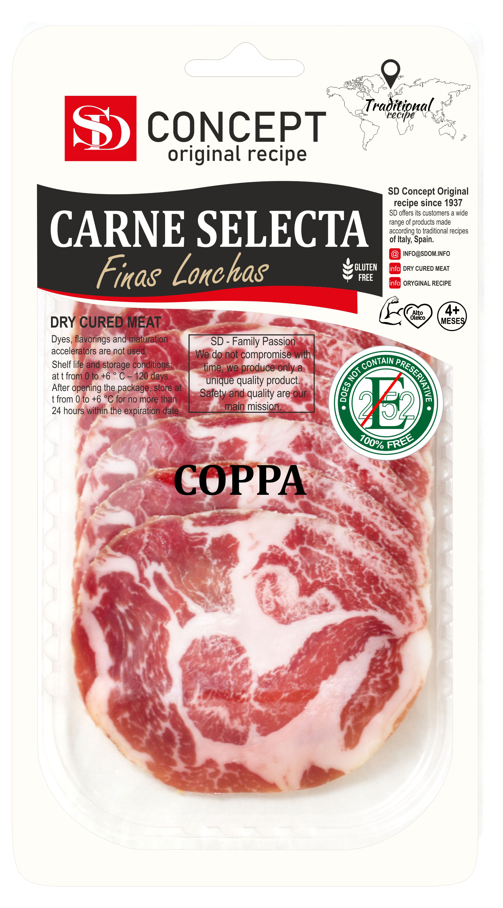 SD Concept | Шейка сыровяленая из свинины SD Concept Coppa, 50 г