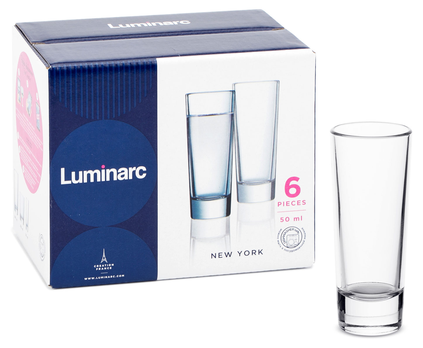 

Набор стопок Luminarc Ню-Йорк 50 мл, 6 шт