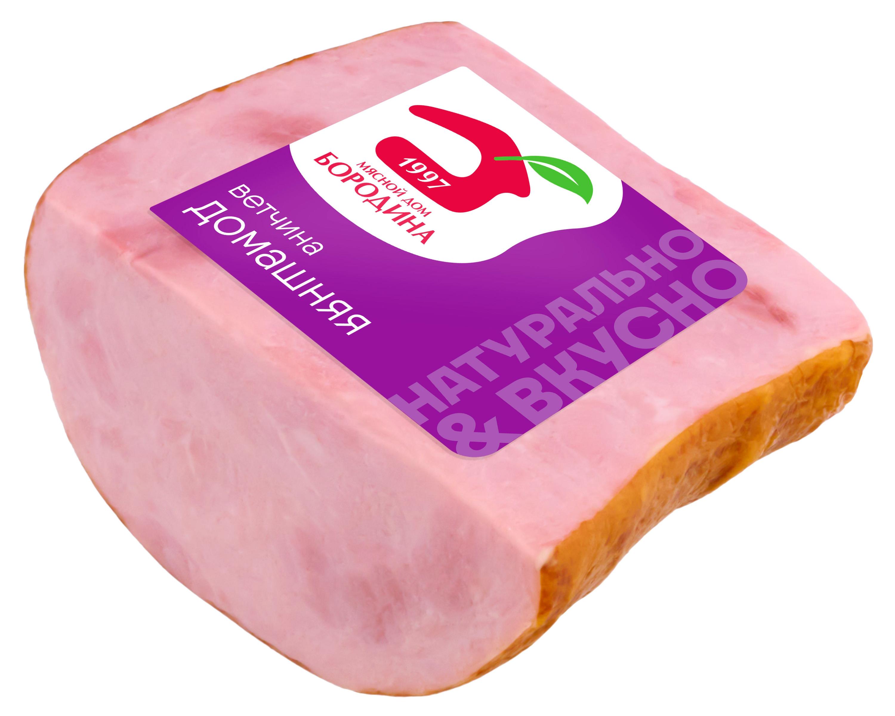 

Ветчина Мясной Дом Бородина Домашняя, вес