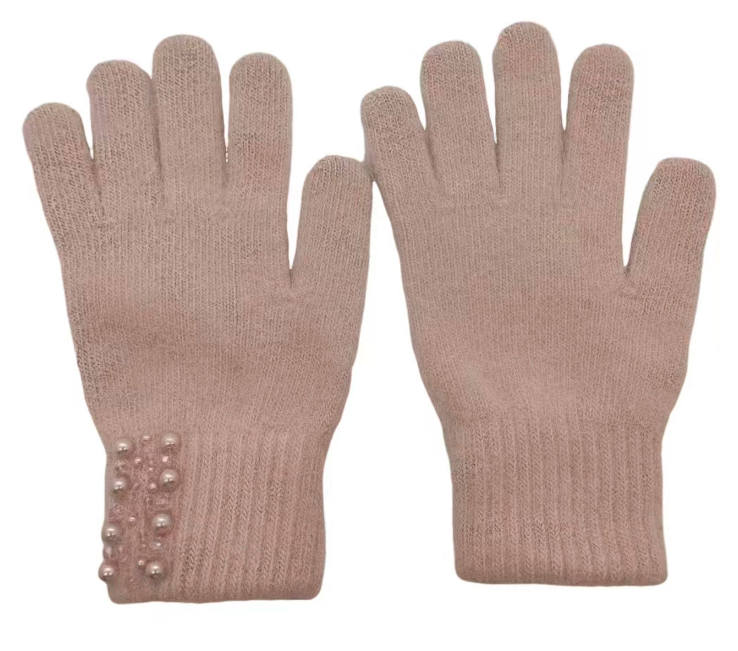 

Перчатки женские Sabedoria розовые one size
