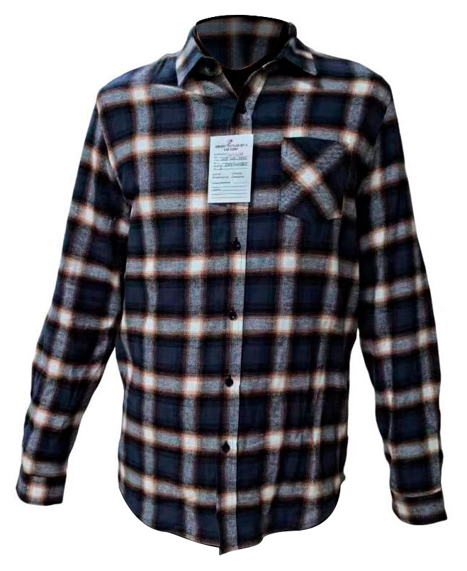 

Рубашка мужская Sabedoria в клетку синяя