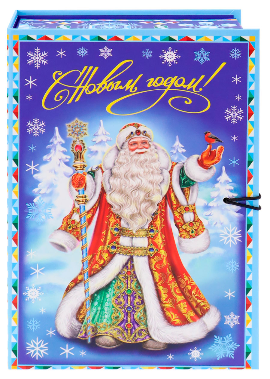 

Коробка-книга подарочная Miland Дед Мороз и Снегурочка, 12х18х5 см