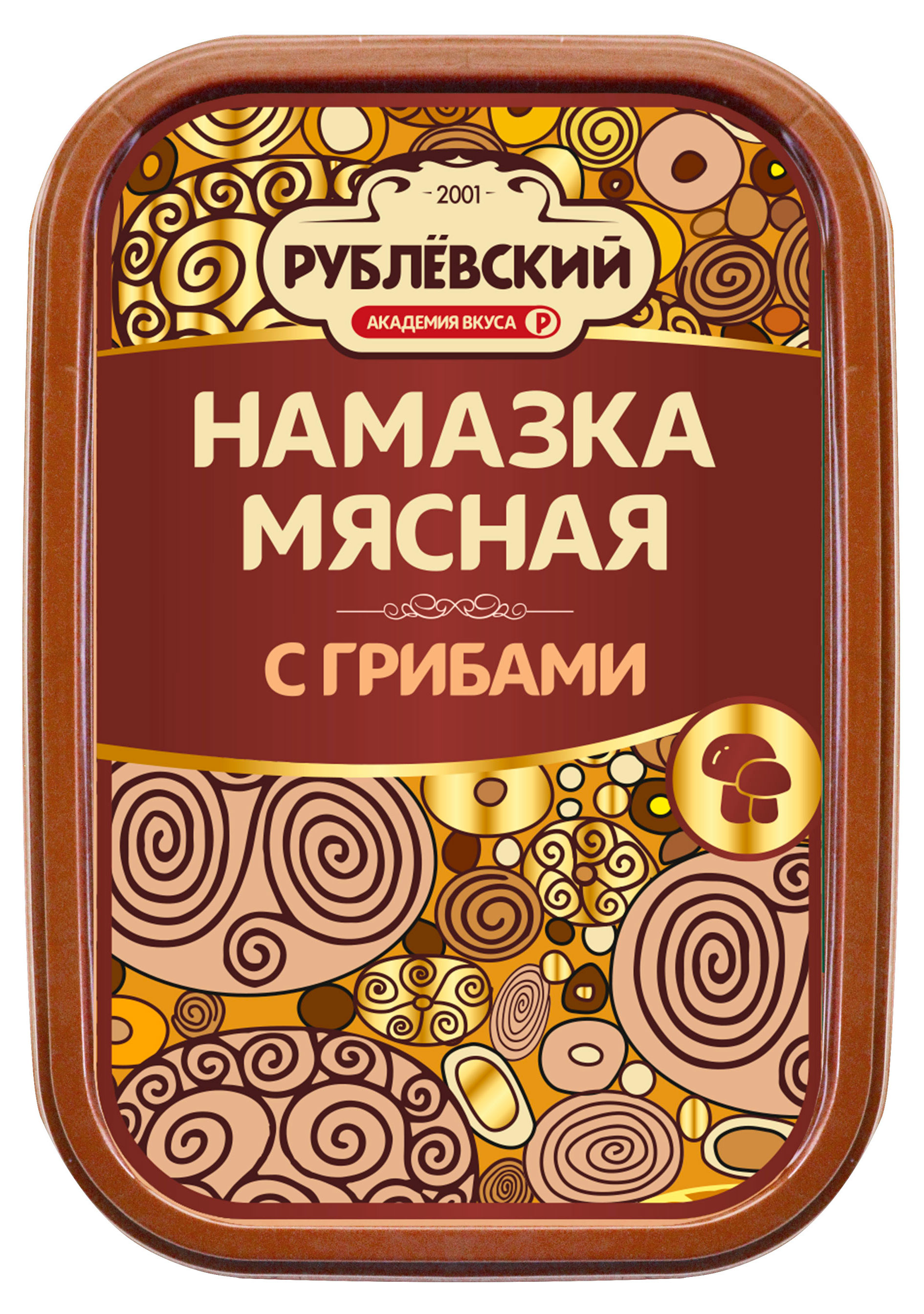 

Намазка мясная Рублёвский с грибами, 150 г