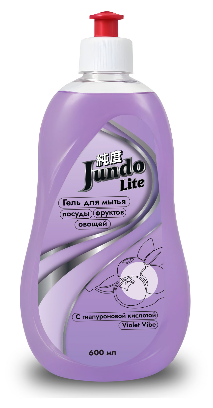 

Гель для мытья посуды Jundo Lite Ягоды, 0,6 л