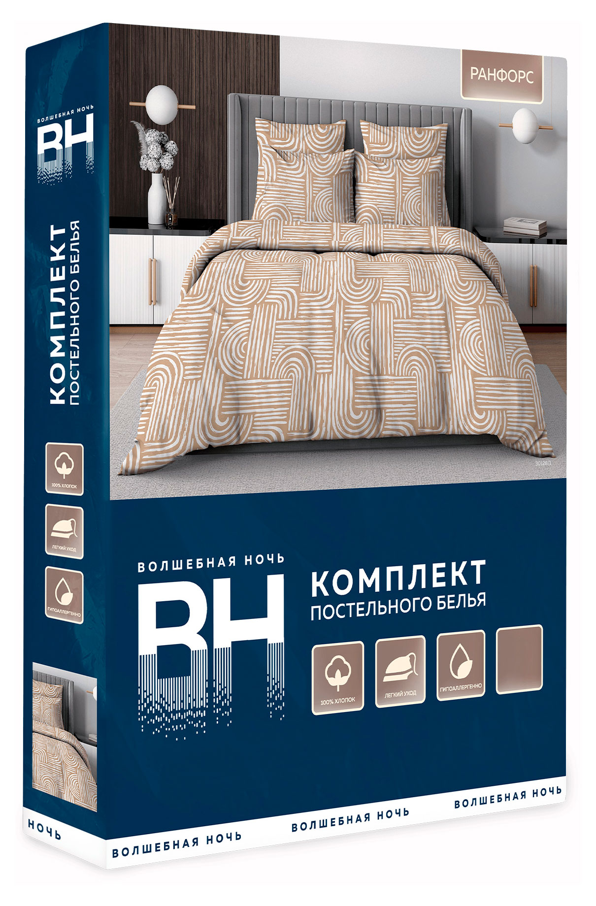 

Комплект постельного белья Волшебная Ночь наволочка 50х70 Дзен, 1,5 спальный