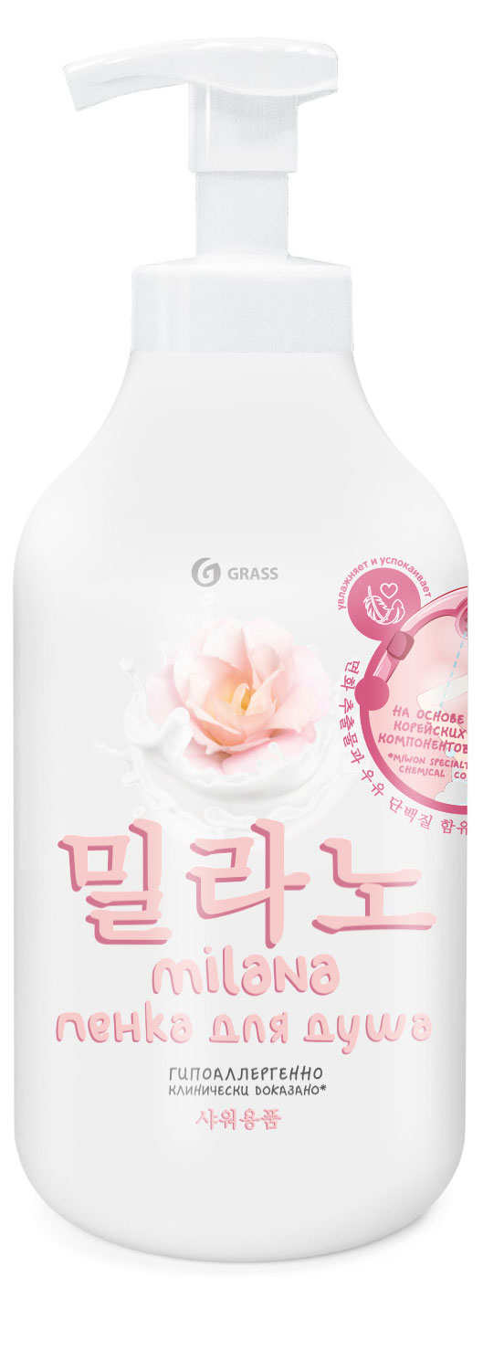 

Гель-пенка для душа Grass Экстракт хлопка, 750 мл