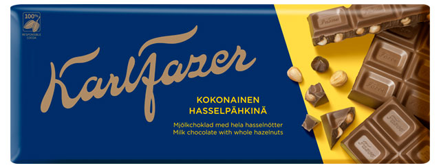 

Шоколад молочный Fazer с лесными орехами, 200 г