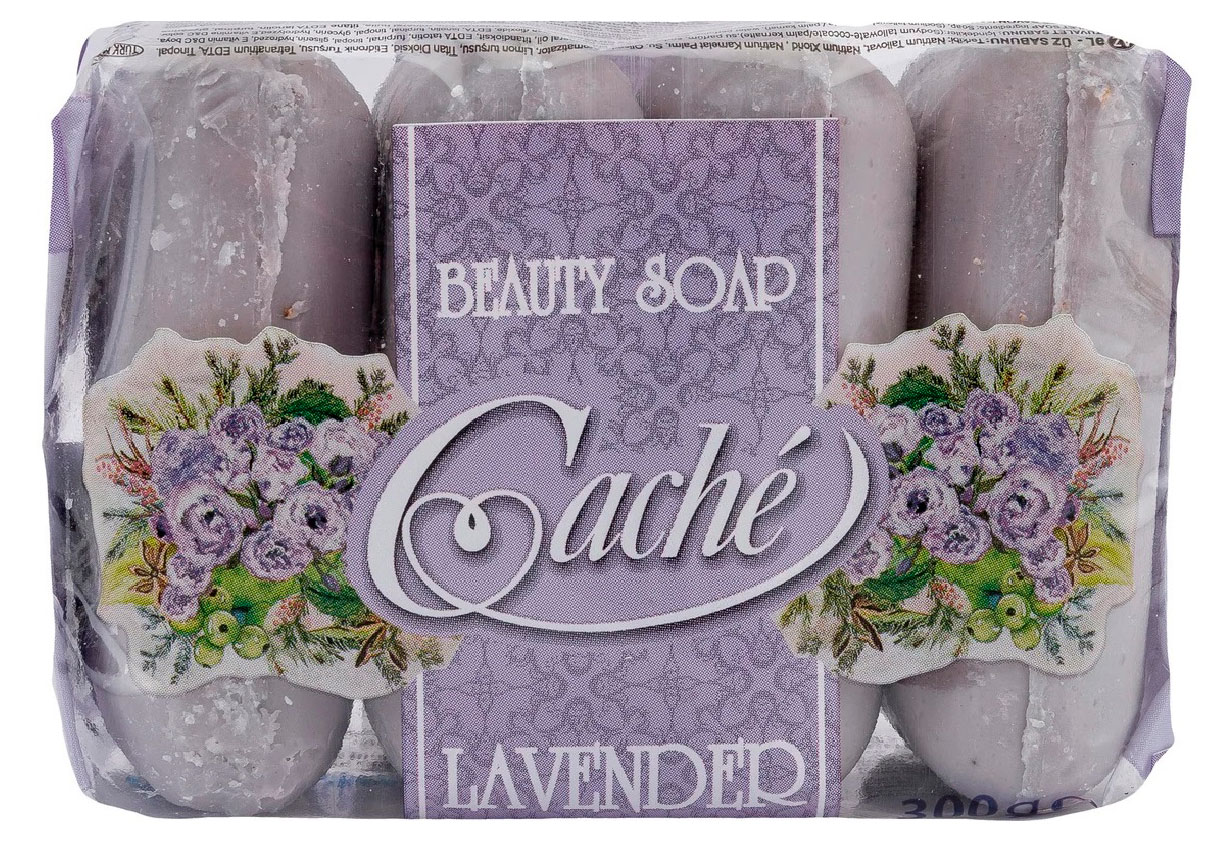 

Мыло твердое туалетное Cache Лаванда, 4х75 г