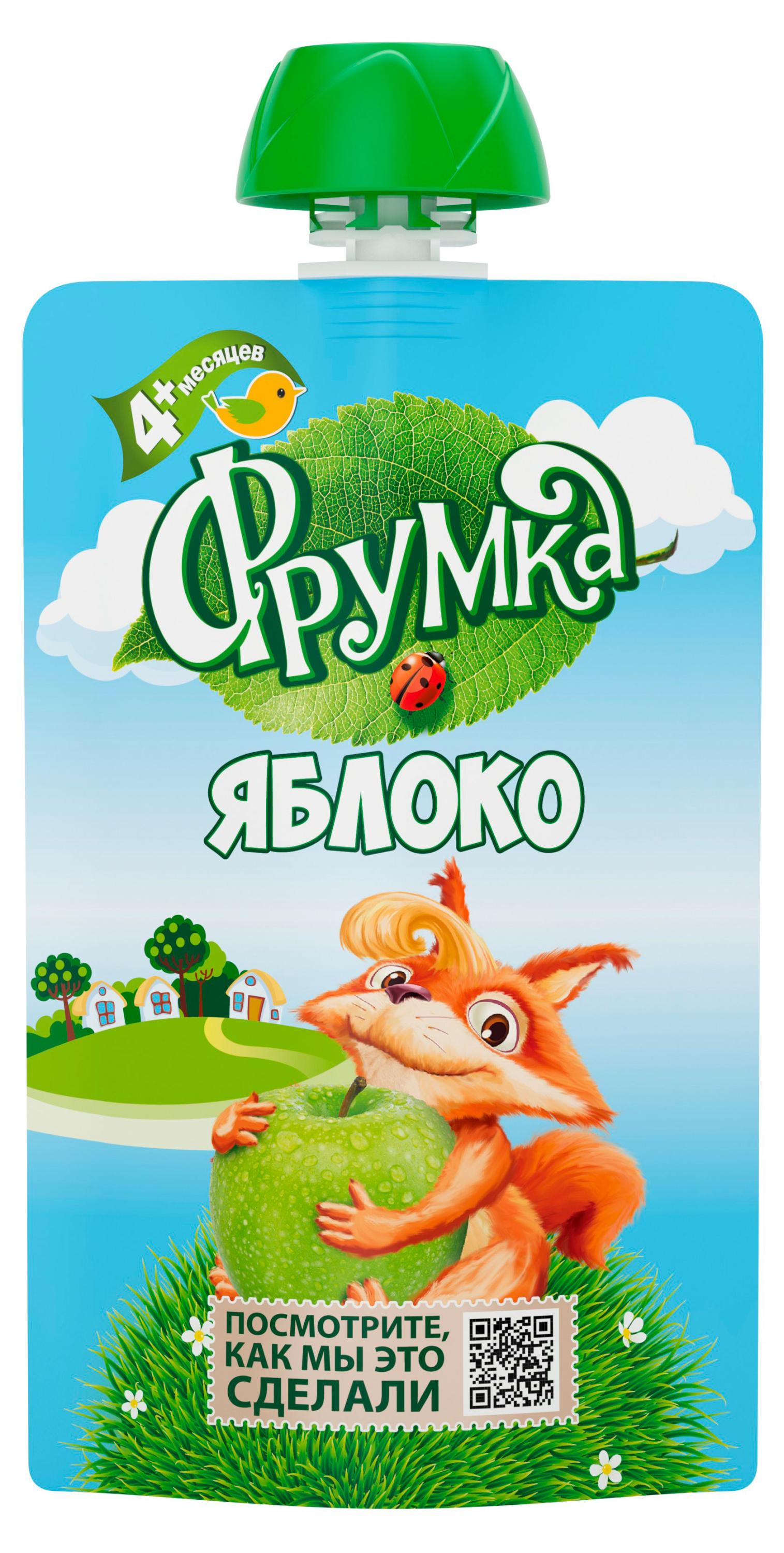 

Пюре фруктовое Фрумка яблоко с 4 мес., 90 г
