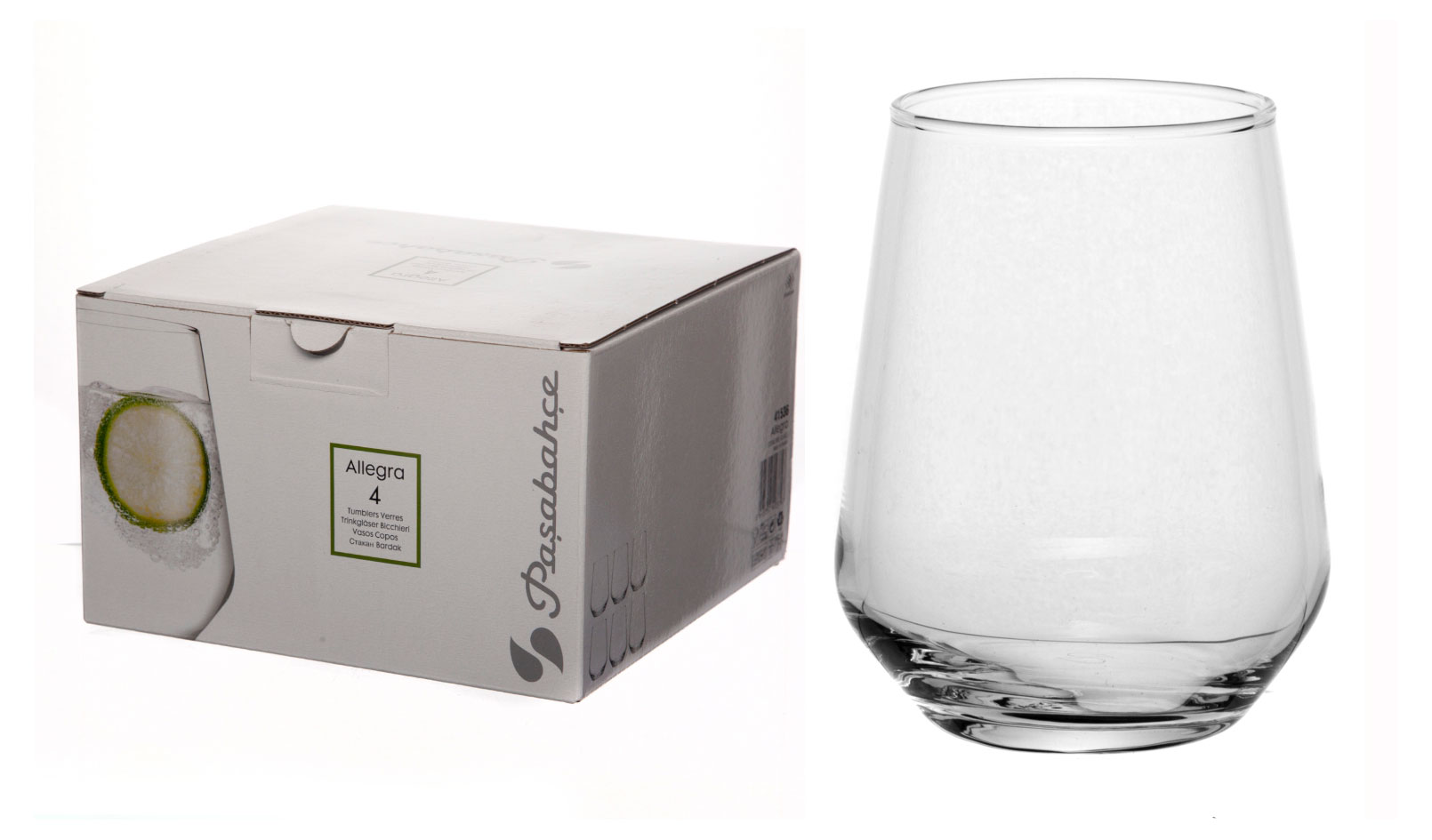 

Стаканы Pasabahce Allegra, 425 мл х 4 шт