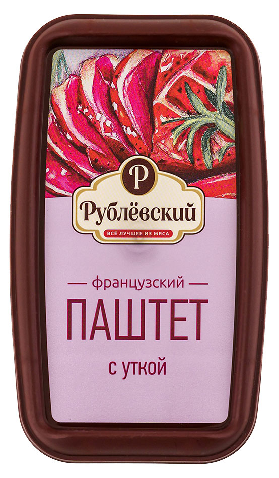 

Паштет Рублёвский Французский с уткой, 175 г