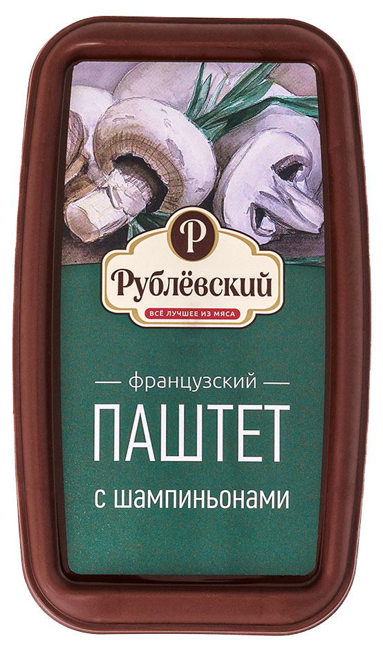 

Паштет Рублёвский Французский из свиной печени с шампиньонами, 175 г