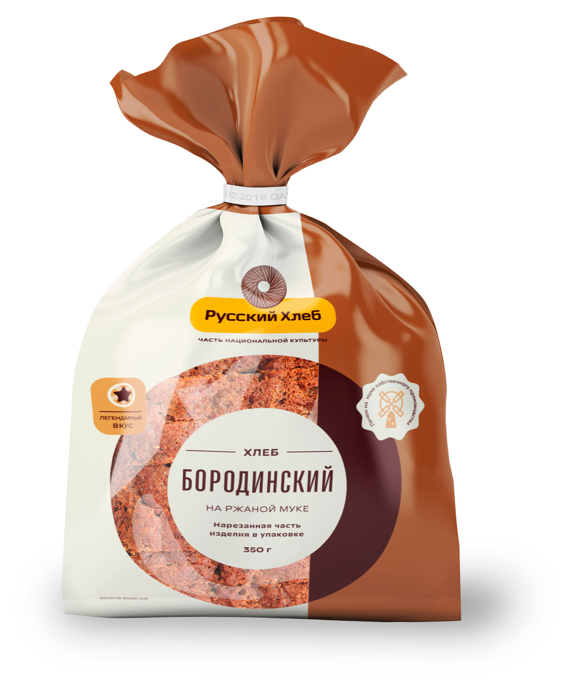 

Хлеб Русский Хлеб Бородинский формовой нарезка, 350 г