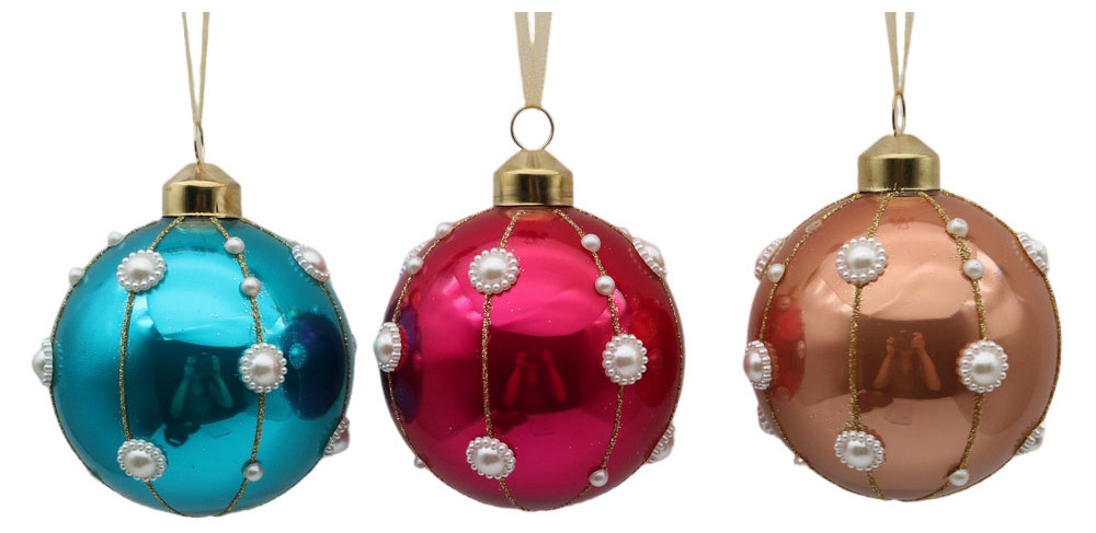 

Елочное украшение Шар жемчужный, 8 см