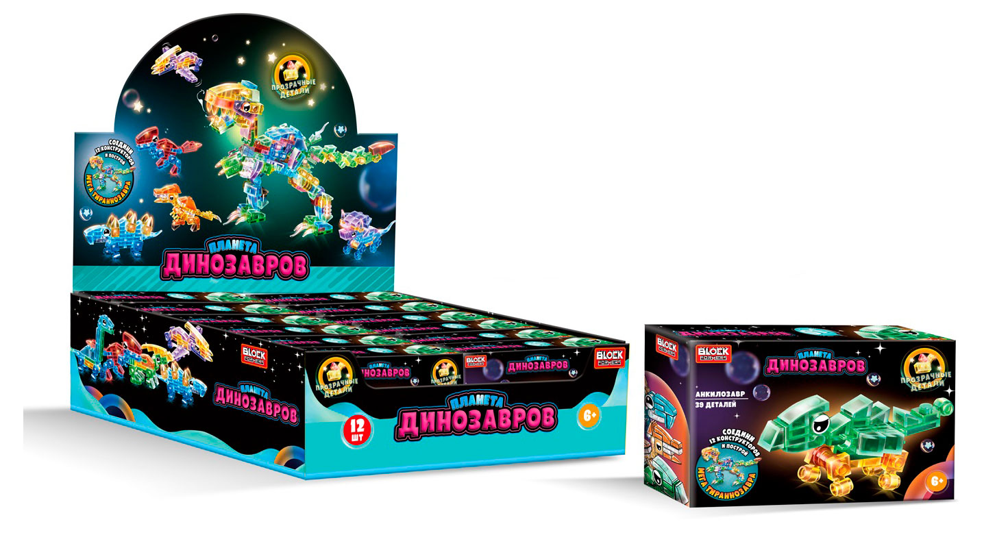 

Конструктор 1TOY Blockformers Планета динозавров, 1 шт в ассортименте
