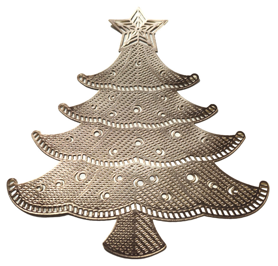 

Салфетка сервировочная Ель золотистая ПВХ, 35х42 см