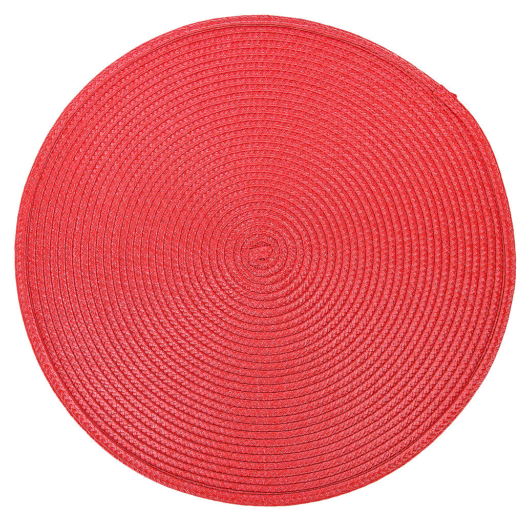 

Плейсмат Nouvelle Daily Сasual line красный, d 38 см