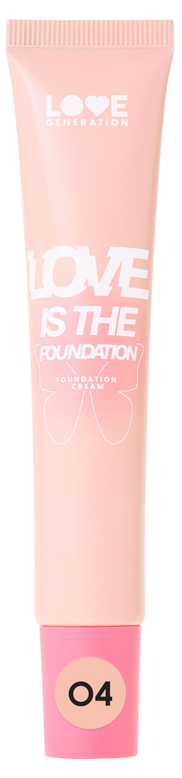

Тональный крем Love generation Love is the Foundation для лица тон 04 бежевый, 30 мл