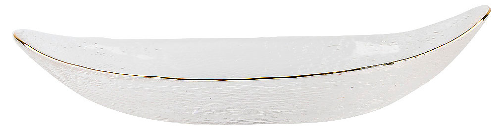 

Блюдо сервировочное Nouvelle Home Frost stripe белое, 30х14х5,5 см