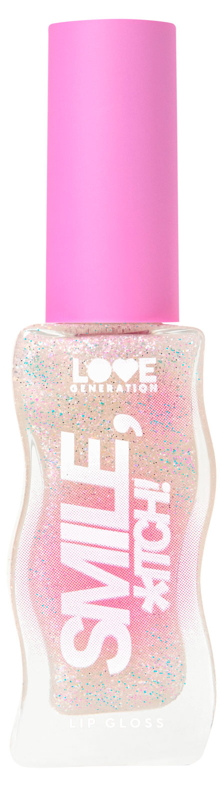 

Блеск для губ Love generation Smile, *itch! Глянцевый тон 01 прозрачный с мерцающими блестками, 10 мл