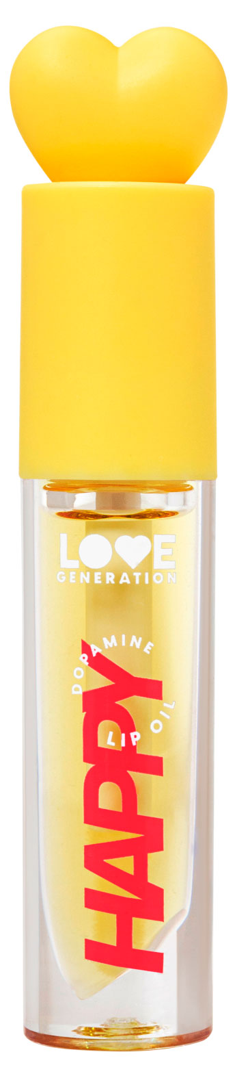 

Масло для губ Love generation Be happy комфортная текстура без липкости тон 02 прозрачно-желтый, 2,3 мл