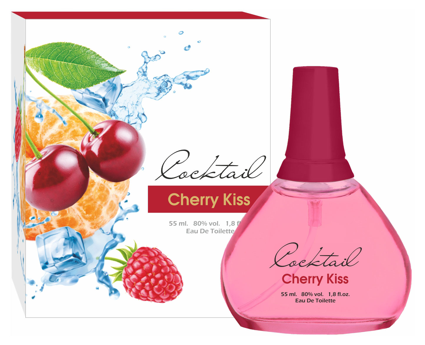 Изображение товара Туалетная вода женская Apple Parfums Coctail cherry kiss 55 мл фруктовый аромат летний