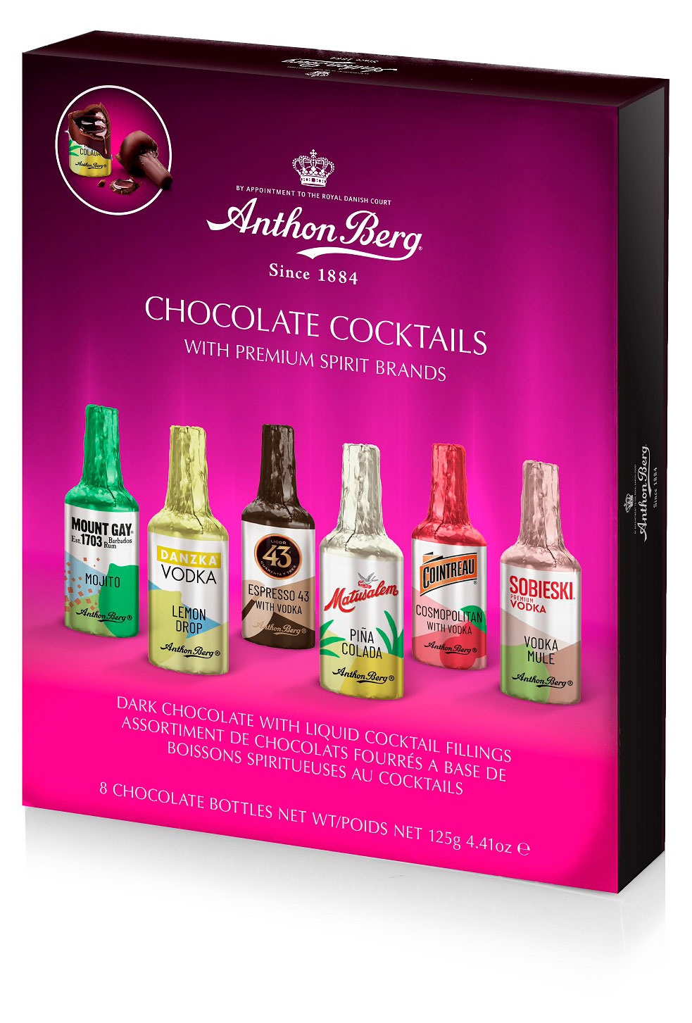 

Набор конфет Anthon Berg Бутылочки с коктейлями, 125 г