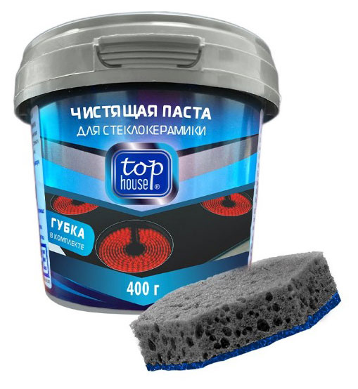 

Чистящая паста для стеклокерамики Top House, 400 г