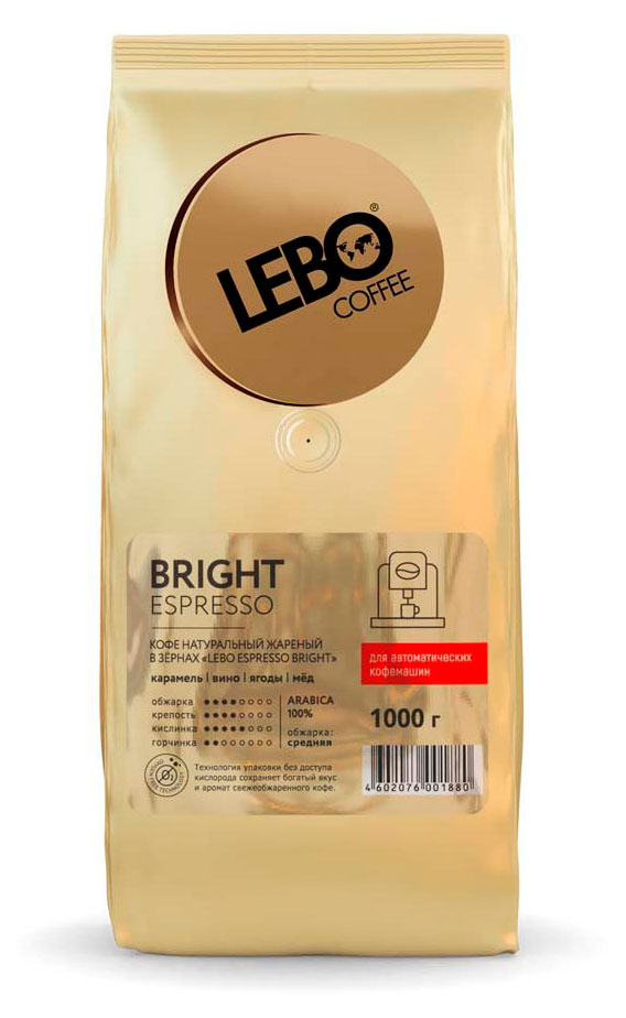 

Кофе в зернах Lebo Bright Espresso, 1 кг