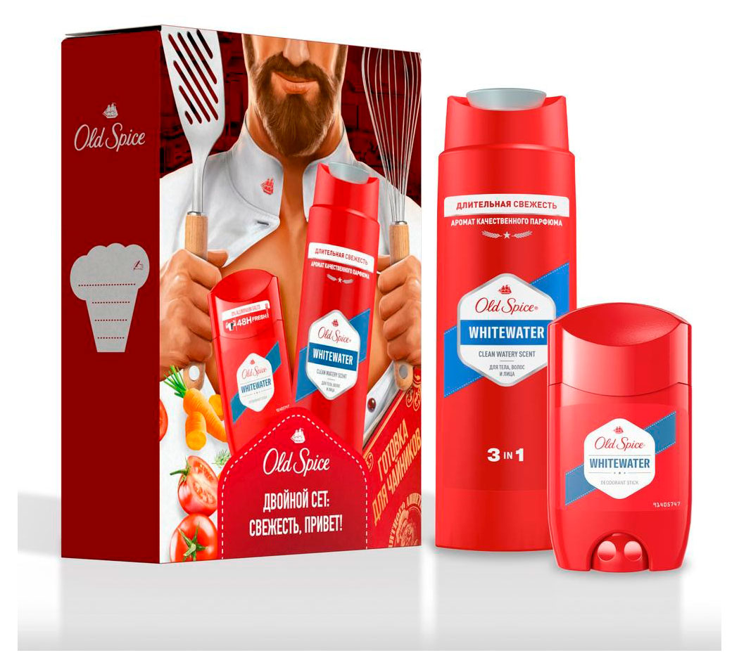 Изображение товара Мужской подарочный набор Old Spice Whitewater гель шампунь дезодорант 250 мл 50 мл