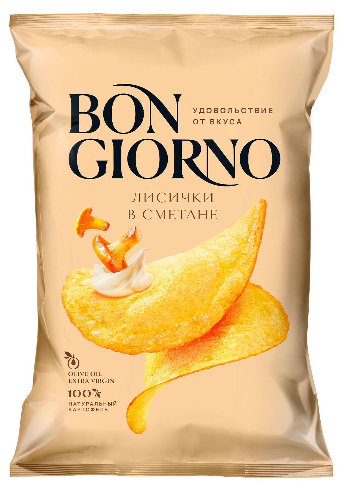 

Чипсы картофельные Bon Giorno Лисички в сметане, 80 г