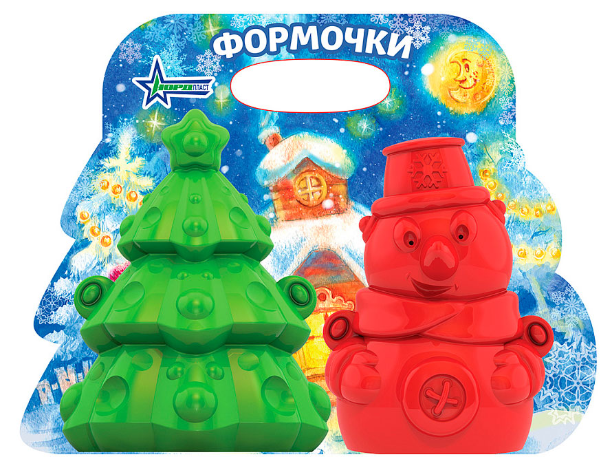

Формочки для снега НОРДПЛАСТ Елочка и снеговик
