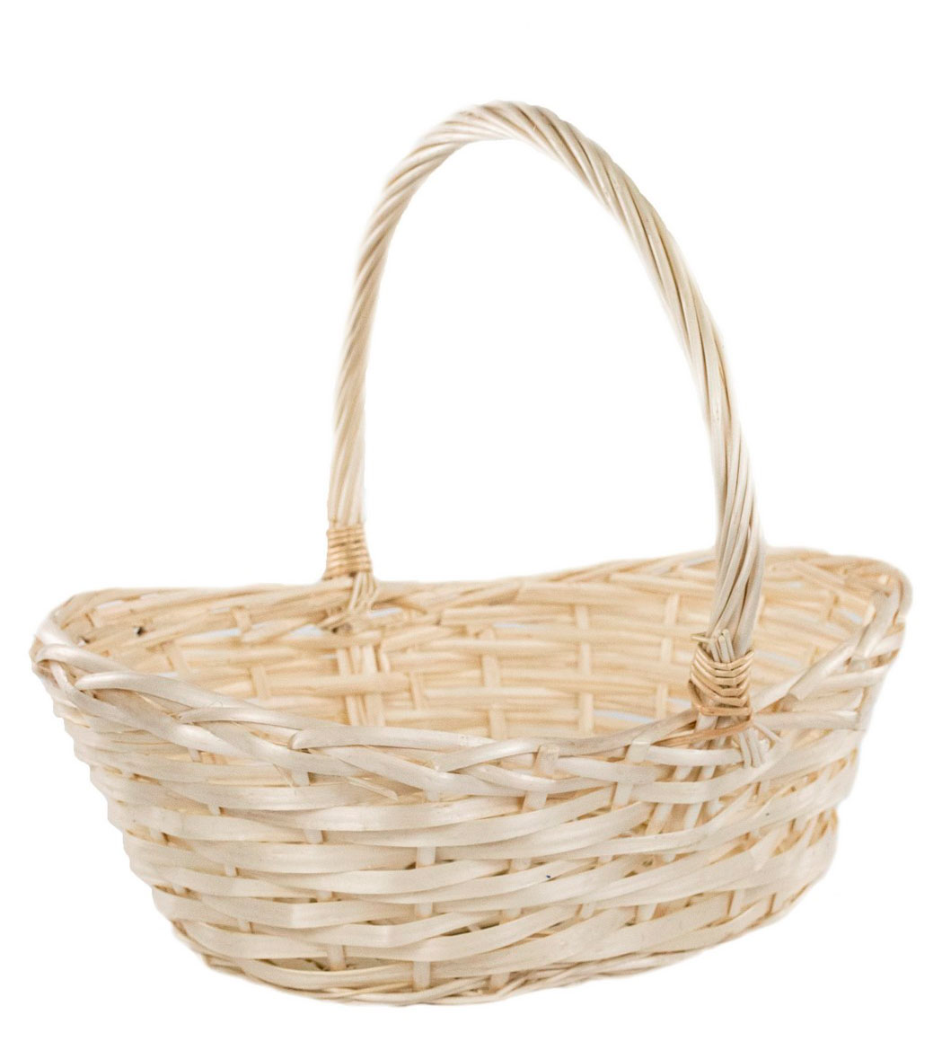 

Корзина плетеная ива отбеленный, D37